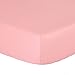 Solid Coral Pink Fitted Crib Sheet - 100% Cotton Baby Girl Nursery and Toddler Bedding