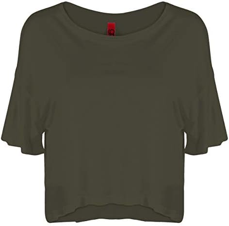 Women's Casual Basic Flowy Crop Top