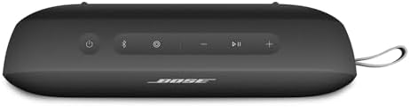 SoundLink Flex SE Tragbarer Bluetooth Lautsprecher (2. Gen.), Tragbarer Outdoor Lautsprecher, wasserdicht & staubdicht, mit naturgetreuem Klang, Ohne Mikrofon, bis zu 12 h Akkulaufzeit, Schwarz