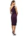 PattyBoutik Women One Shoulder Cocktail Dress (Dark Purple X-Small)