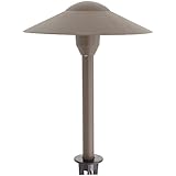 Lumina Lighting Low Voltage Landscape Cast-Aluminum Path &amp; Area Light W/ Ground Spike - Bronze PAL0101-BZ 10W JC Bipin G4 Halogen Bulb Included