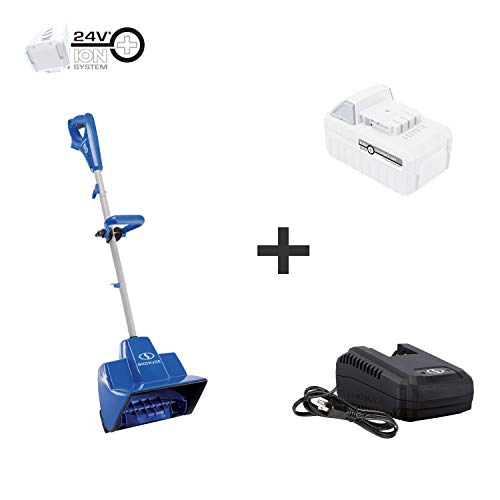 Snow Joe 24V-SS11-XR 24-Volt iON+ Cordless Snow Shovel Kit | 11-Inch | W/ 5.0-Ah Battery and Charger