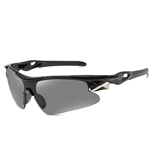 BSLVWG Polarised Sports Sunglasses for Men Women - UV400 Protection for Driving, Cycling, Running, Fishing, Golfing, Outdoor Activities - Unbreakable Frame (Black)