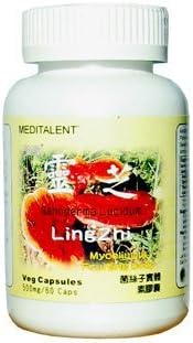 Meditalent - Ganoderma Lucidum (Lingzhi / Reishi) - 500mg - 60 Capsules by Meditalent