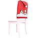 YOUDirect Xmas Chair Cap Sets of 4 PCS Santa Claus Cap Chair Cover Snowman Red Hat Chair Back Covers Non Woven Chair Back Cover Sets for Christmas Banquet Decorations 4 Pack