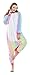 USTOP Unicorn Adult Animal Kigurumi Cosplay Costume Pajamas Onesies (S(148cm-160cm), Colorful Unicorn)