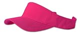Solid Sports Blank Visor (Comes In Many Different Colors), Hot Pink