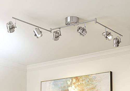 Pro Track Mason 6-Light Satin Nickel LED Track Light - Pro Track - Thumbnail 7