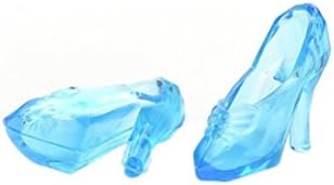 ZHIHU a Pairs of Blue Crystal Barbie Shoes for Barbie Doll
