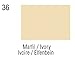 Tarrago Shoe Cream Professional Shoe Polish for Leather Boots, Shoes, Purse, Furniture Eco Friendly Leather Conditioner 1.7oz - Ivory #36