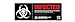 Two (2) pcs 3 inches - Umbrella Corporation Infected Level 3 Resident Evil Vinyl Decal - Sticker High Resolution Print Hard Hat Biker Helmet Stickers