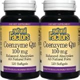 CoQ10 100mg Twin pack Natural Factors 120+120 Softgel
