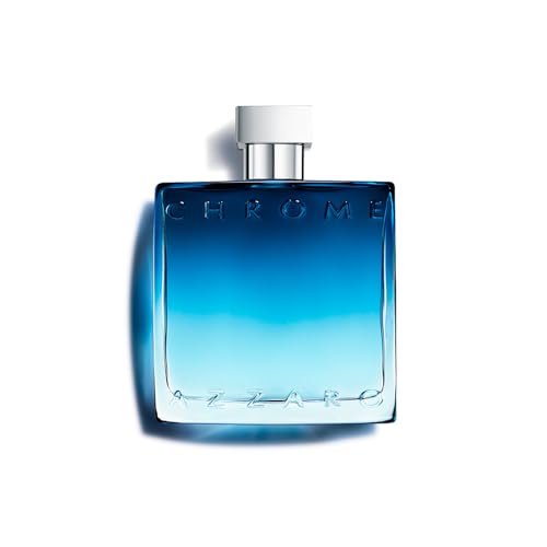 Azzaro Chrome Eau de Parfum, frischer und aromatischer Herrenduft, belebend-holziges Parfüm für Männer, sinnlicher Duft mit intensiver Tiefe