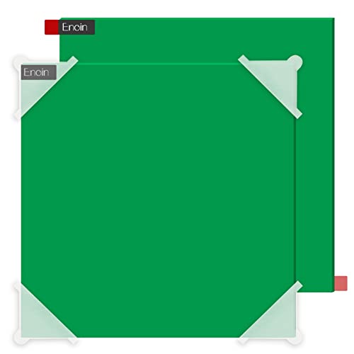 Enoin 2 Pack 12x12 Inches Green Non Transparent