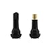 ABN Snap-in Standard Length Black Rubber Valve Stem (TR413) 12-Pack for Tubeless 0.453in 11.5mm Rim Holes on Vehicles