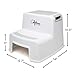 Child Step Stool (2 Pack), 2 Step Stool for Kids, Sturdy Plastic Step Stool for Kids Sink Use & Toilet Training, Toddler Step Stool Bathroom & Kitchen, Slip Resistant Dual Step Children Step Stools