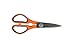 Utility Scissors with Magnetic Case (Orange with Gray Accents)