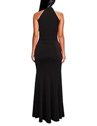 Vestido casual, sin mangas, con cuello halter, corte en A