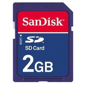 SanDisk 2GB Secure Digital Card (SDSDB 2048-P36, Retail Package)