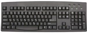 Hebrew Standard Keyboard Black with Ivory Print