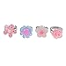 Adjustable Flower Ring for Kids Multi Color Cute Rings For Girls Handmade Jewelry Set of 8, 4 Different Kinds of Style