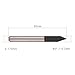 Aluminum Engraving Bit, EnPoint Solid Carbide Carving Knife V-shape Graver Bit 1/8