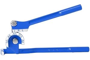 Wostore 180 Degree Tubing Bender for 1/4 5/16 and 3/8Inch Copper Aluminum Thin Stainless Steel Blue