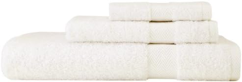 Nine Space Supima Cotton 3-Piece Towel Set, Ivory