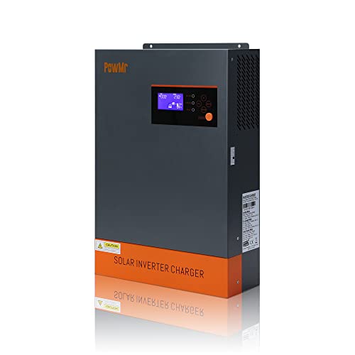 PowMr 5500W Solar Inverter 48V DC to 220V-230V AC, 5.5KW Pure Sine Wave ...