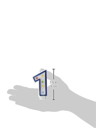 amscan #1 Flat Molded Candle |Birthday |Anniversary - //coolthings.us