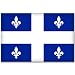 QUEBEC Canada Flag bumper sticker decal 5" x 3"