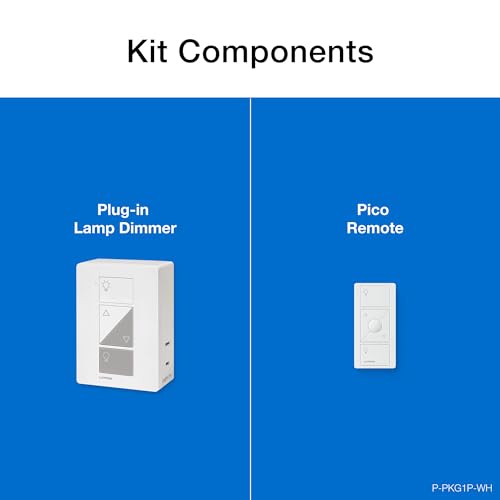 Lutron Caseta Smart Plug-In Lamp Dimmer Switch Kit with Pico Remote, Smart Dimmer for LED Lights, Table and Floor Lamps, 100W, Single-Pole/3-Way, P-PKG1P-WH - View 13