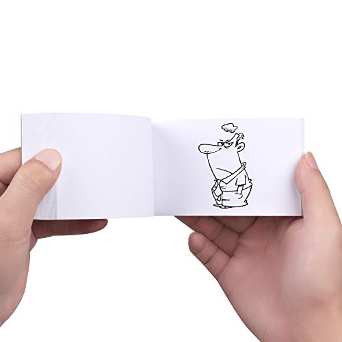 Blank Flip Books 5 Pack, Flipbook Animation Paper, No Bleed Drawing