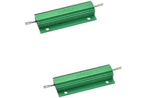 Dahszhi Wirewound Resistor 100W Watt 6 Ohm Chassis Mounted Aluminum Shell Resistors - 2pcs