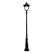 GAMA SONIC GS-104S Pagoda Lamp Post, Outdoor Solar Light and Post, Bright White LED, Black