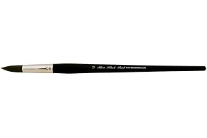 Silver Brush Limited 6400-12 Black Pearl Round Brush for Watercolor, Size 12, Long Handle