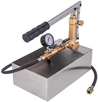 Hydraulic Manual Pressure Test Pump,Maximum Pressure 2.5Mpa,for Household Floor Heating Plumbing Pressure Measuring High Pressure Pipe Copper