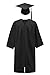 Annhiengrad Unisex Adult Matte Graduation Gown Cap with Tassel 2022,Black,Size 45