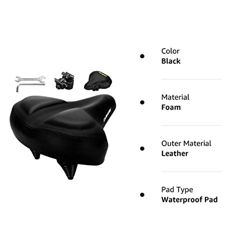 DAWAY Oversized Comfort Bike Seat C40 Most Comfortable Extra Wide