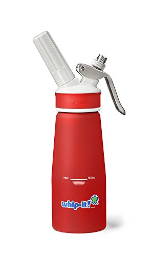 Whip-it! PRO-33R Whipped Cream Dispenser 1/4 L Rubber Coated, Red