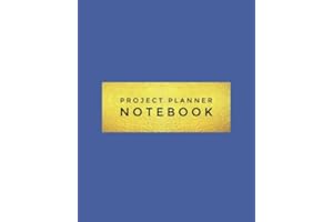 Project Planner Notebook: Blue Organizer For Your Projects Or Meetings, Our Book Includes: Attendees List, Action Items, Notes, Follow Up, & To Do List | 8”x10” Large Softback Journal
