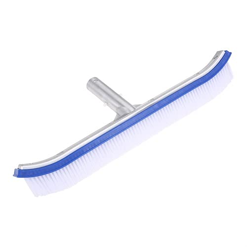 gohantee 18" Aluminium Swimming Pool Cleaning Brush, Swimming Pool Wall & Tile Brush, Cleaning Brush Head Designed for Cleans Walls, Tiles & Floors & Tubs, Nylon Bristles Brush Head