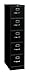 HON 5 Drawer Vertical File Cabinet with Lock, Metal Filing Cabinets with 5 Drawers for Hanging Files and Letter Files, 26.5