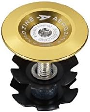 Aerozine Alloy Headset Top Cap for 1-1/8" Headset- including Top Cap, Alloy Bolt, Star Nut - Gold