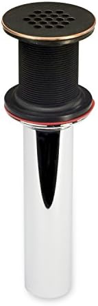 LuxierDS05-TO 1 1/2" Bathroom Faucet Vessel Vanity Sink Grid Drain Stopper Strainer Without Overflow Oil Rubbed Bronze
