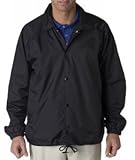 UltraClub Men's Wind-Resistant Coaches Jacket. 8944