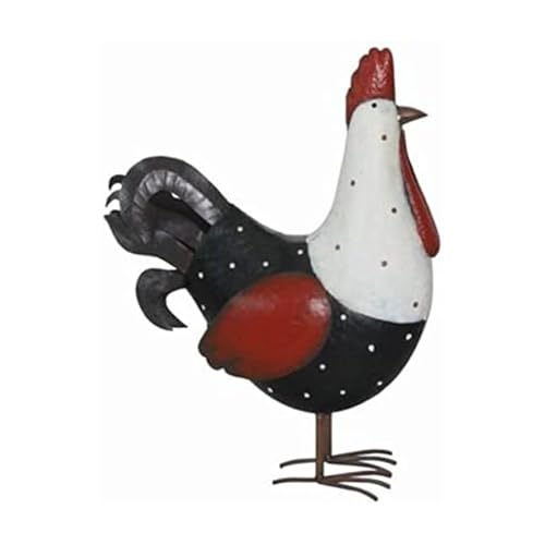 Elements 16.75x7x21.5 Inch Metal Chicken Kitchen Tabletop Decor