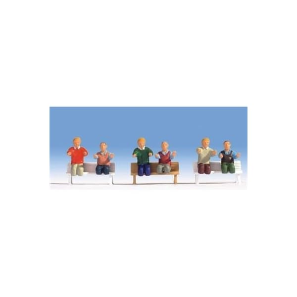 15283 - NOCH - Lokführer E-Lok, 6 Figuren (ohne Bänke)