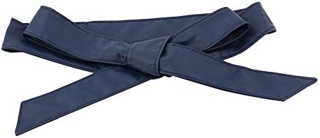 ICSTHWomens Soft Faux Leather Self Tie Wrap Around Obi Waist Band Cinch Belt