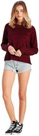Reckless Girls Heidi Sweater, Small, Maroon